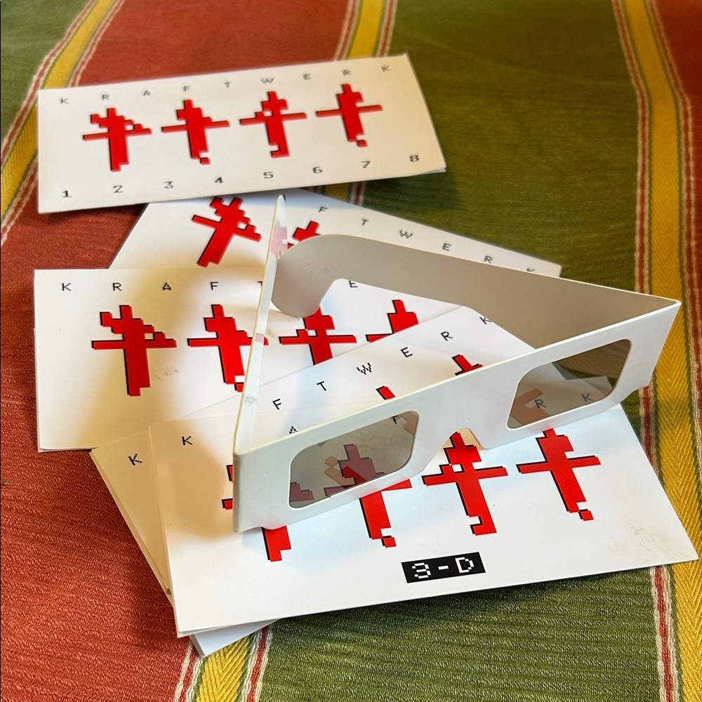 6 pairs of Kraftwerk 3D Glasses with Cases